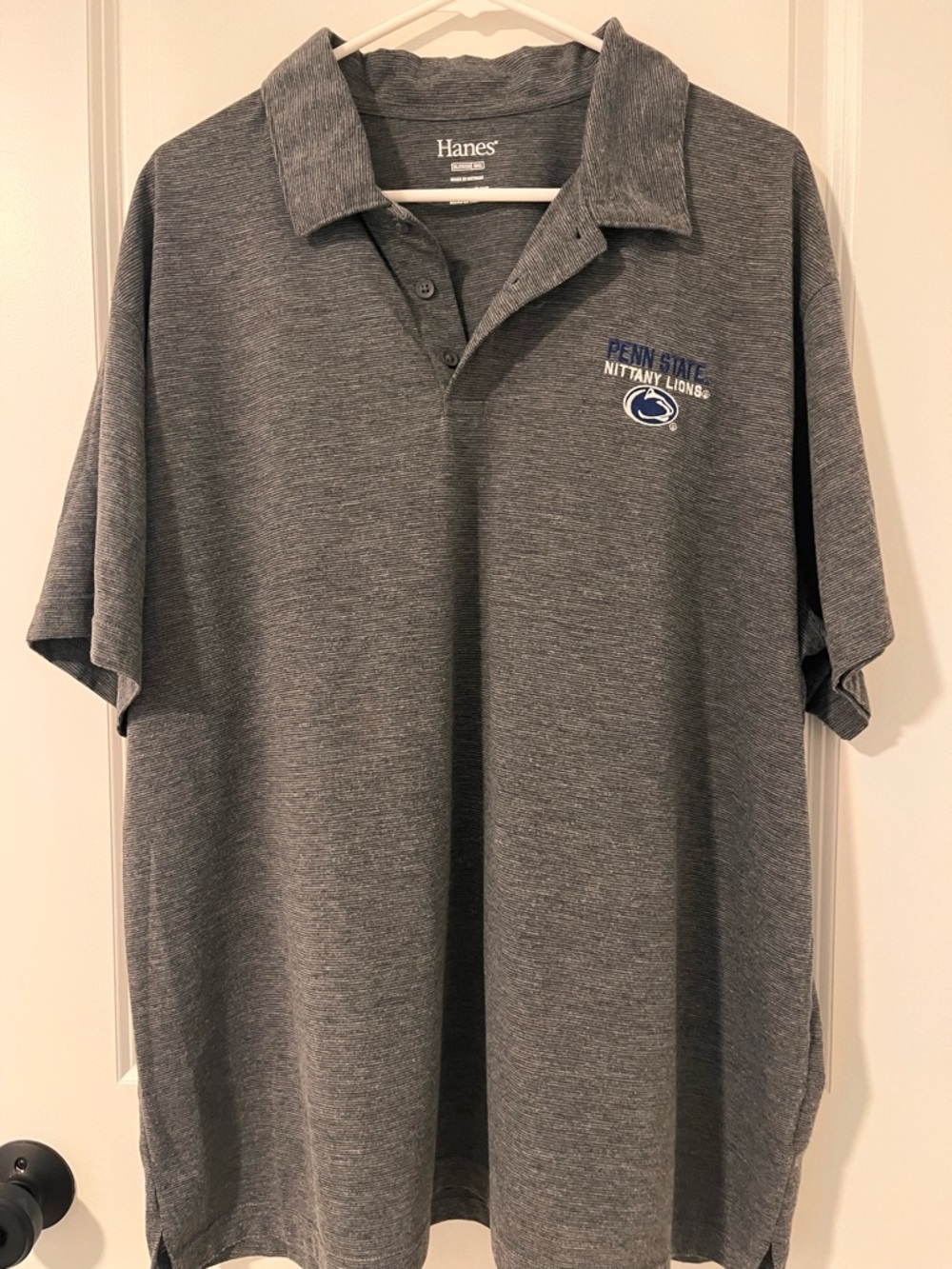 Men’s 2XL Hanes Brand Penn State University Short Sleeve Polo - Like New!